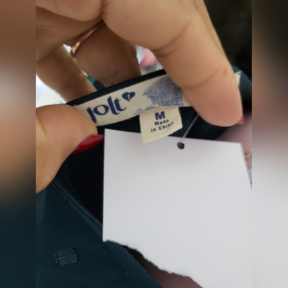 Jolt womens junior emeral ruffle dress size M - Picture 7 of 7